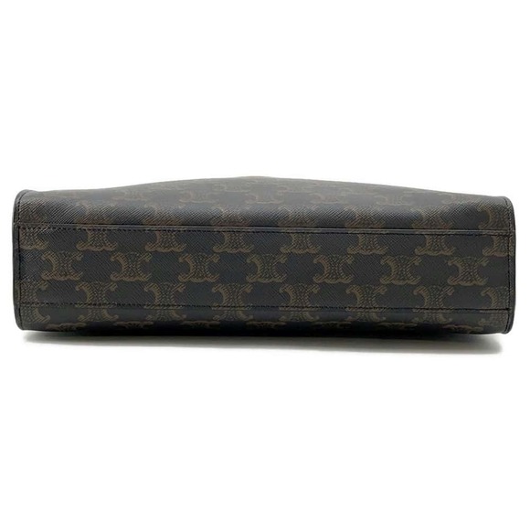 Celine Triomphe Vertical Cover Small Tote Bag Tan - Picture 3 of 12